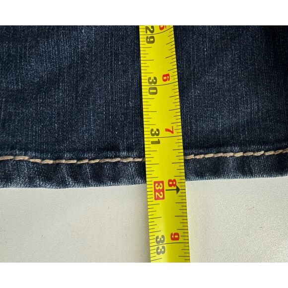 Y2K Bongo Jeans Juniors Size 15 Bootcut Flare Dark  Denim Jeans - Picture 8 of 9